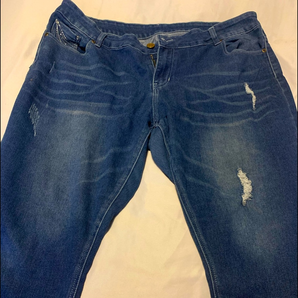 Capri plus size jeans